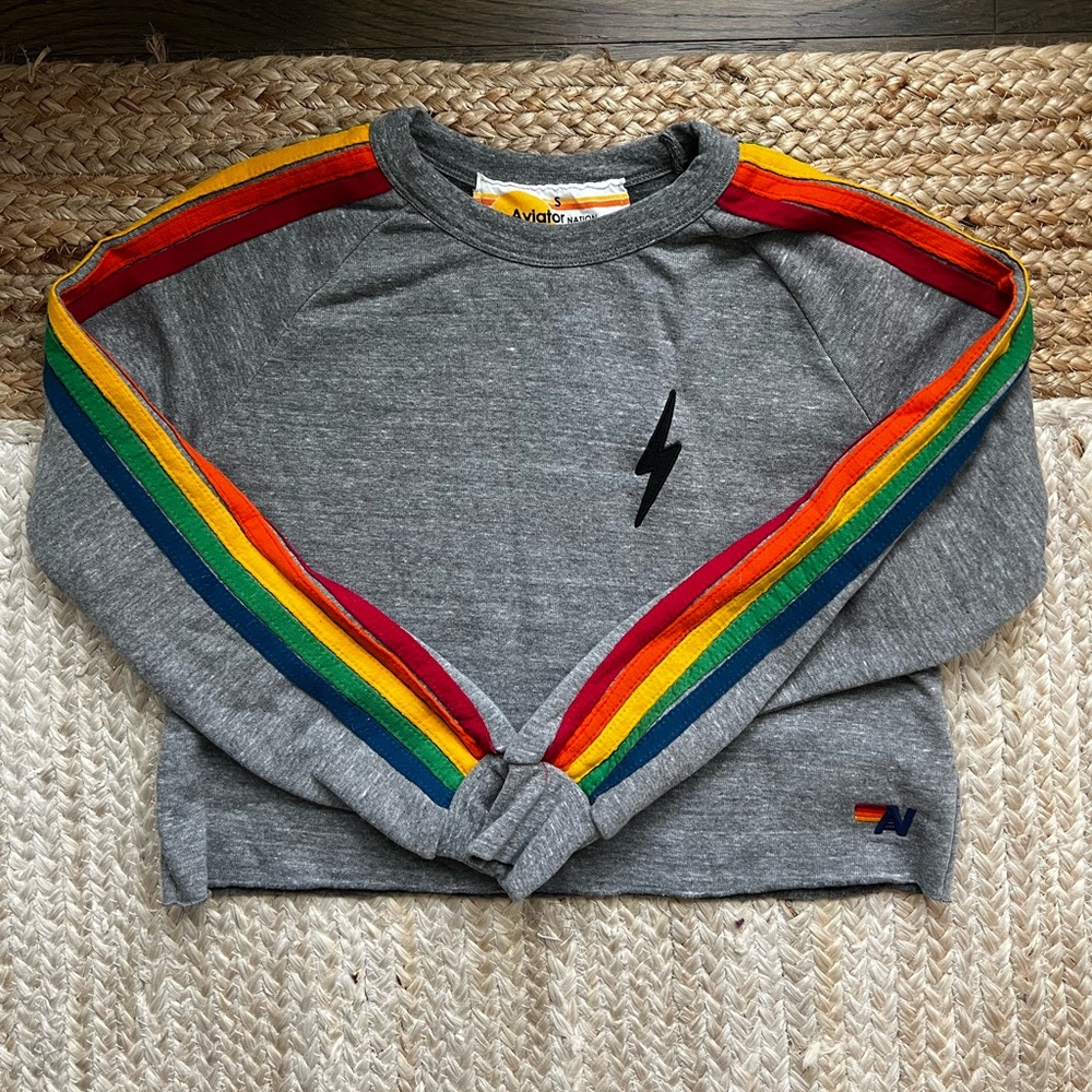 Cropped Aviator Nation Crew